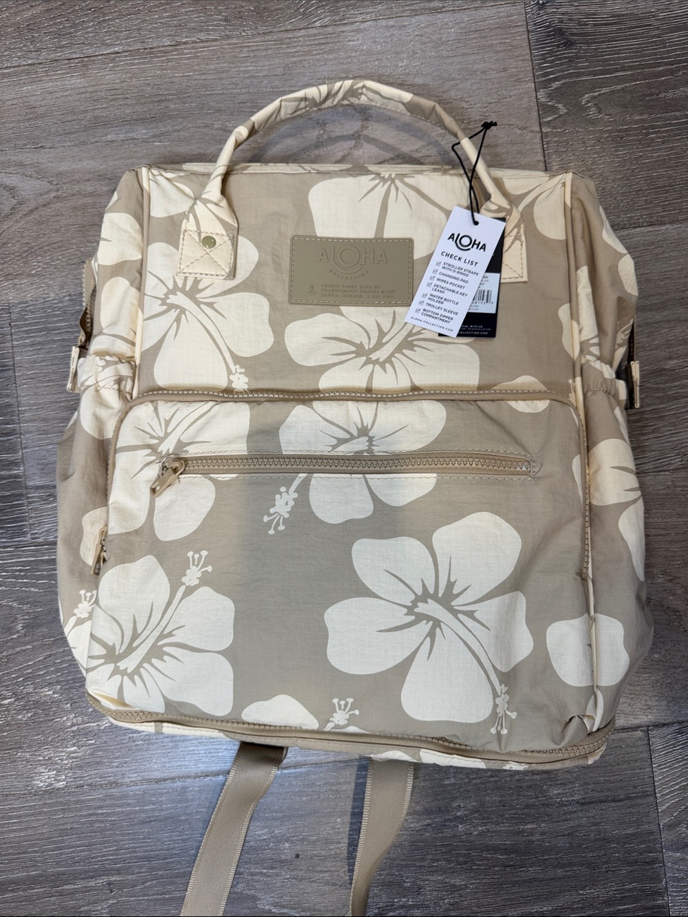 ALOHA Collection LE BÉBÉ Hana Hou Floral Backpack - Picture 9 of 9